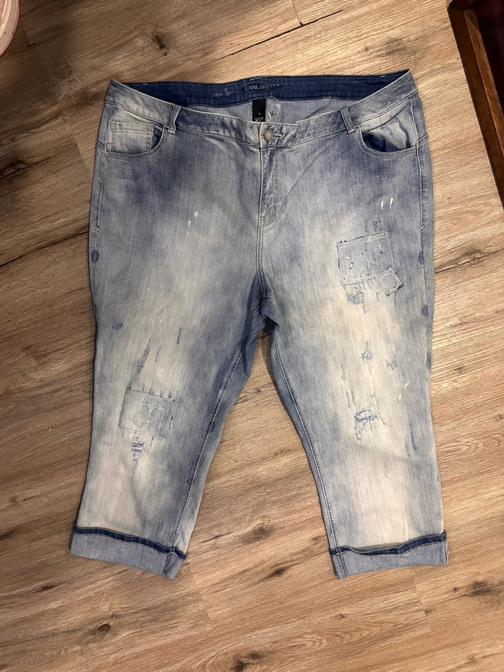 Lane Bryant Light Blue Distressed Jeggings